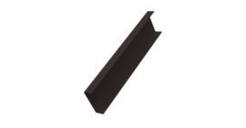 Декоративная накладка на столб универсальная 80х80 для забора жалюзи 0,45 Drap-double TX RR 32 темно-коричневый (2м)