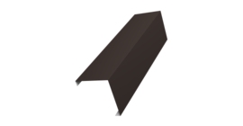 Декоративная накладка на столб универсальная угловая 80х80 для забора жалюзи 0,5 Rooftop Бархат RR 32 темно-коричневый (1,8м)