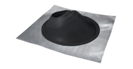 Проходной элемент MF угловой №3.1 (280-460мм) +185 EPDM (металлический неокрашенный фланец) темно-серый